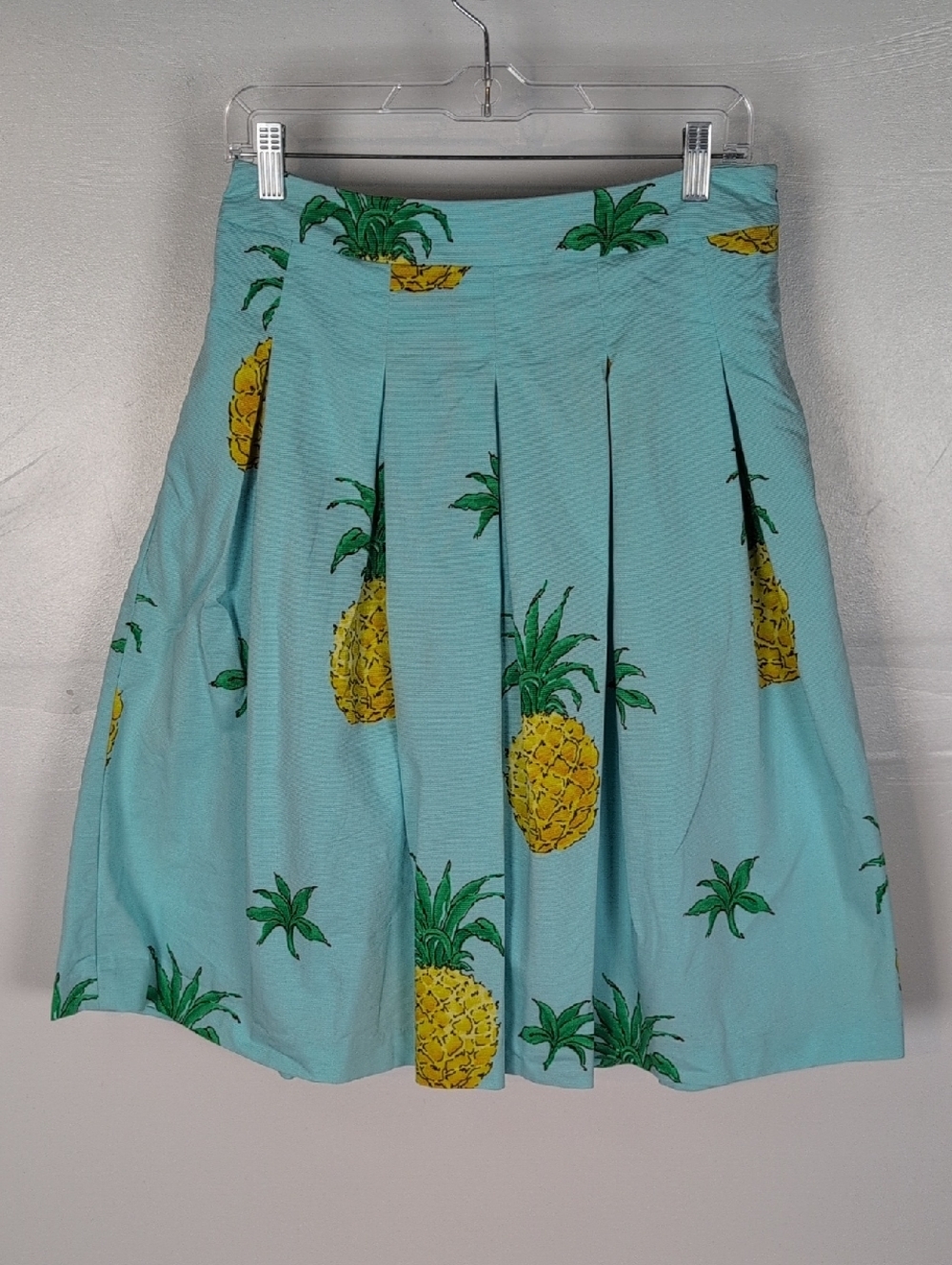 RSVP by Talbots Pleated A-line Pineapple Skirt